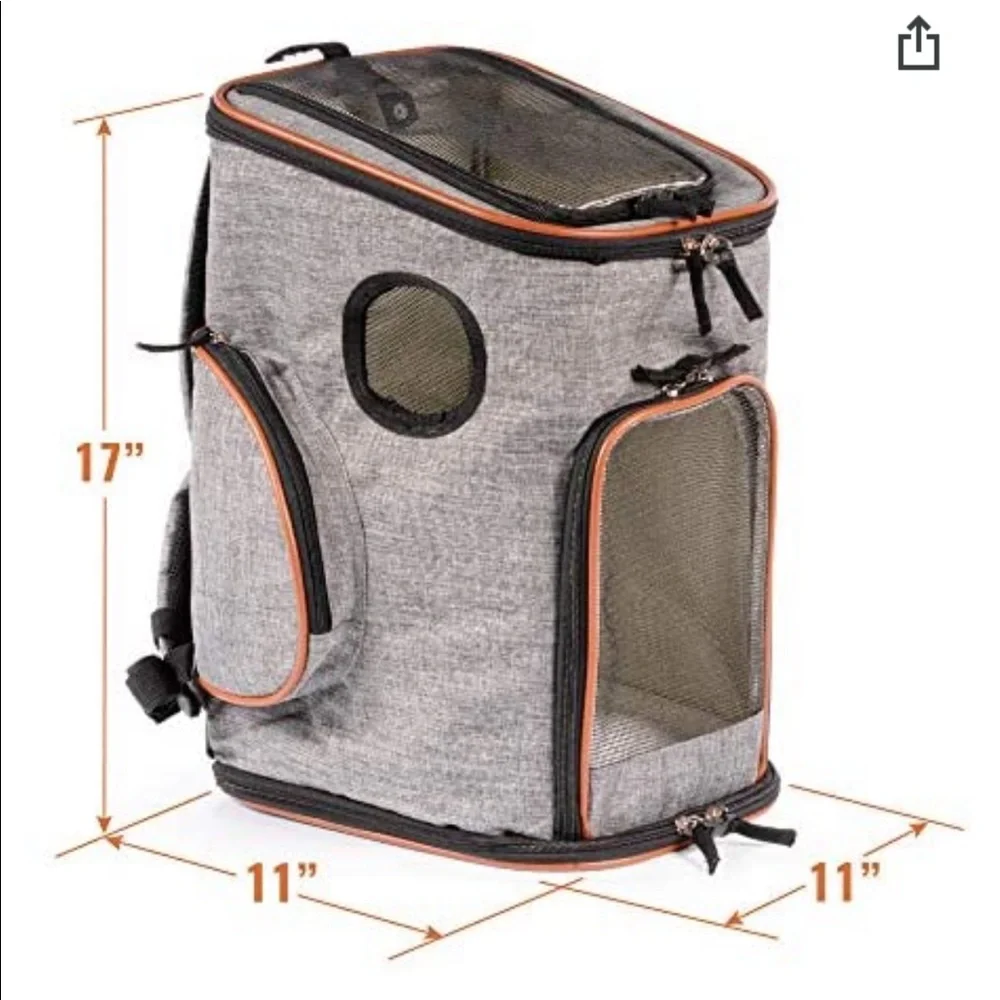 Pet carrier backpack